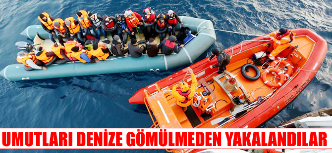 TCSG UMUT, Ege Denizi'nde 109 kaçak göçmeni hayata bağladı