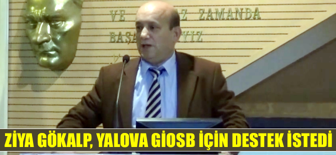 Ziya Gökalp, Yalova GİOSB'nin faaliyete geçmesi için DTO'dan destek istedi