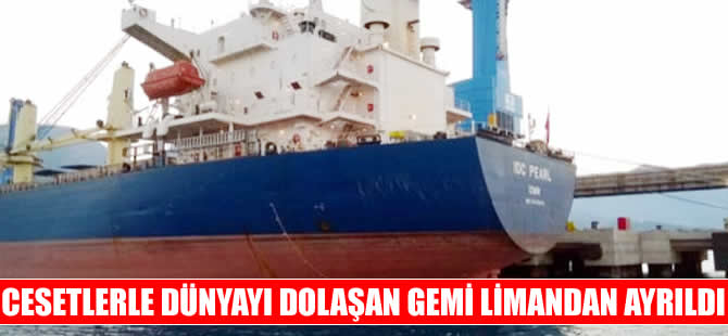 İçindeki cesetlerle İskenderun'a demirleyen gemi limandan ayrıldı
