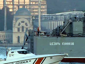 Kriz yaratan Caesar Kunikov adlı Rus gemisi bu kez tahrik etmeden geçti