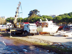 Aliağa'daki tekne çekek yeri taşınıyor