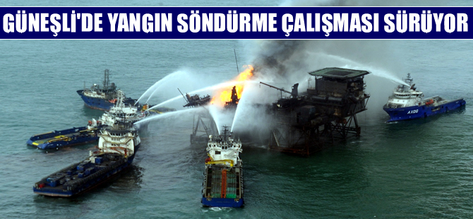 Güneşli platformunda yangın söndürme çalışmaları sürüyor