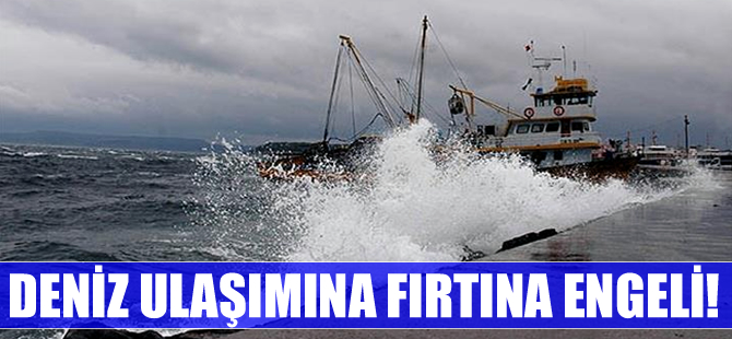 Fırtına yüzünden Çanakkale'de feribot seferlerinde iptaller var