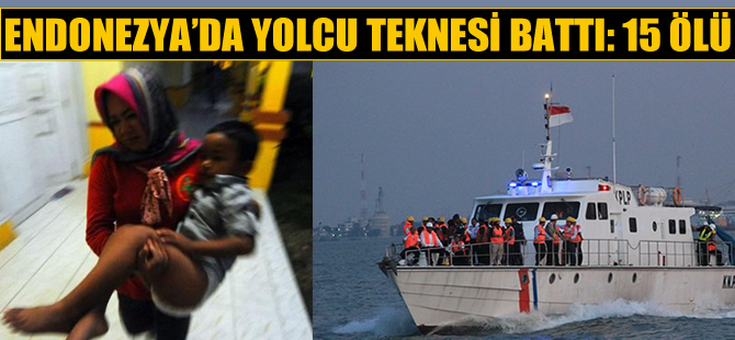 Endonezya'da yolcu taşıyan tekne battı