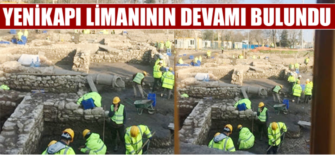 Yenikapı'da Theodosius limanının devamı bulundu