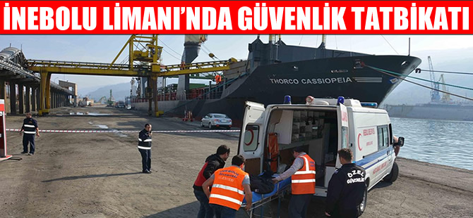 İnebolu Limanı’nda Güvenlik Tatbikatı yapıldı
