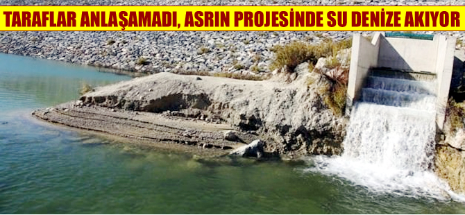 Taraflar anlaşamayınca, Türkiye'den KKTC'ye giden su denize akıyor