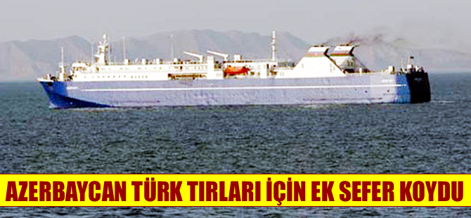 Azerbaycan ek feribot seferleri düzenledi, Türk TIR kuyruğu yarı yarıya azaldı