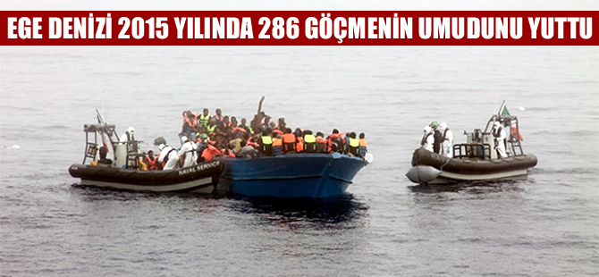 Ege'den kaçak göçmen geçişleri 2015 yılında yüzde 500 arttı