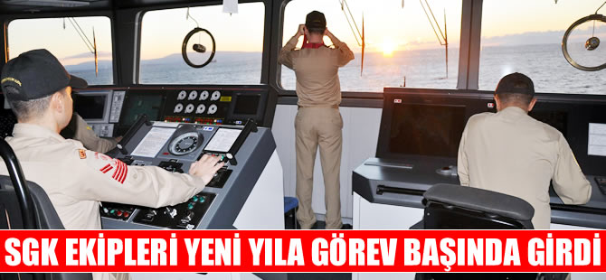 Mavi Vatan'ın bekçileri yılbaşında da görevinin başındaydı