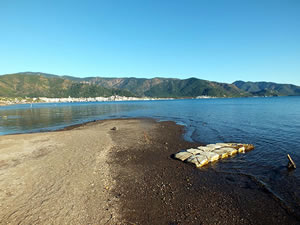 Marmaris'te deniz çekildi, halkta tedirginlik başladı
