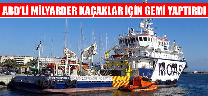 ABD'li milyarderin göçmen kurtarma gemisi 'Topaz', Ege'ye demirledi