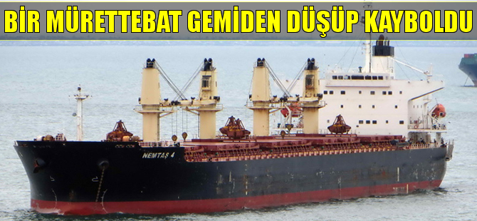 Sahil Güvenlik, Nemtaş-4 adlı gemiden düşen Türk mürettebatı arıyor
