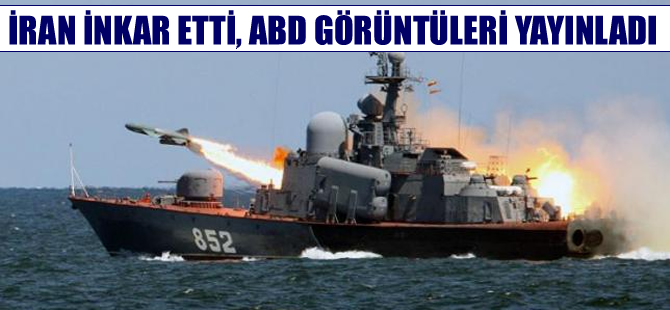 İran gemisinin roket fırlatma anını ABD helikopterleri görüntüledi