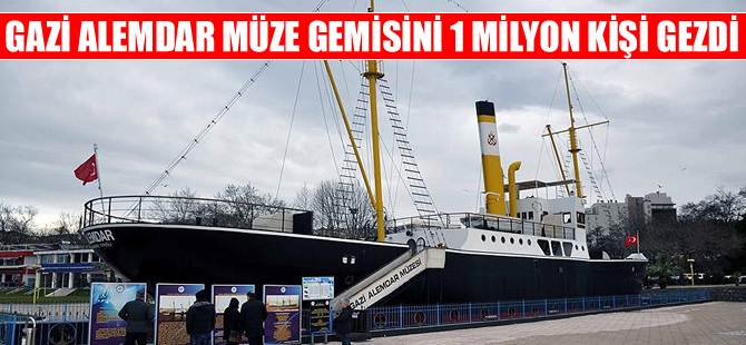 Gazi gemi "Alemdar"a 8 yılda bir milyona yakın ziyaretçi