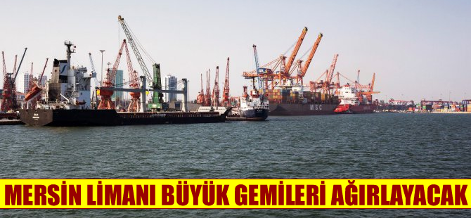 Mersin Limanı'nda rıhtım genişletme çalışmaları devam ediyor