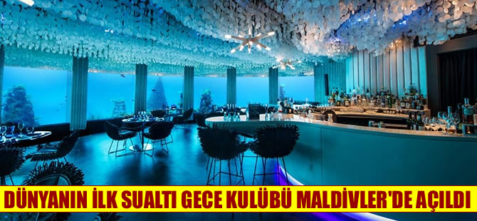 Maldivler'de dünyanın ilk sualtı gece kulübü açıldı