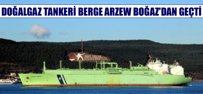 Doğalgaz tankerinin geçişi sırasında Çanakkale Boğazı trafiğe kapatıldı