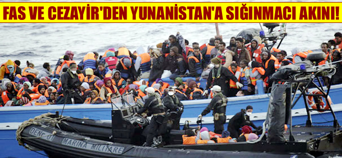 Yunanistan’a bu kez sığınmacılar Fas ve Cezayir’den gelmeye başladı