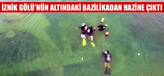 İznik Gölü'nde bulunan bazilikadan hazine çıktı