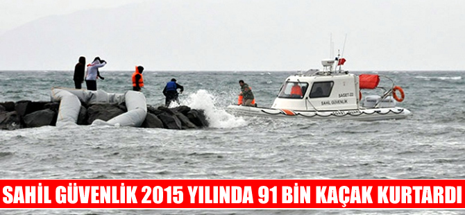 Sahil Güvenlik geçen yıl 91 bin göçmeni kurtardı