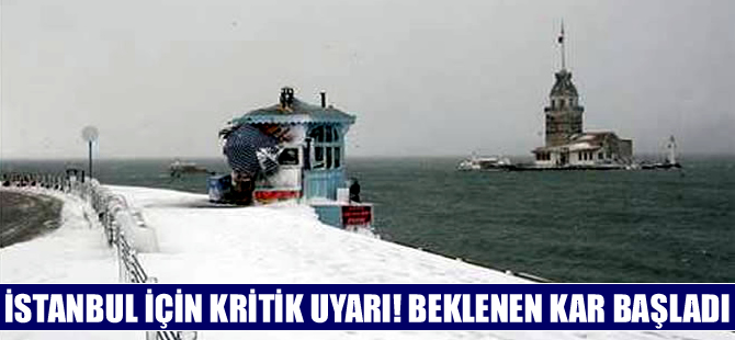 İstanbul'da kar yağışı yeniden başladı