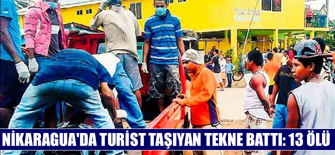 Nikaragua'da turist teknesi ölüme açıldı