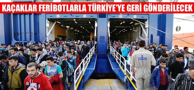 Yunanistan'daki sığınmacılar feribotlarla Türkiye'ye geri gönderilecek