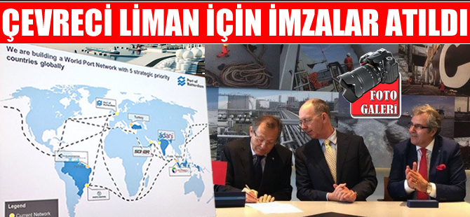 Bandırma Belediyesi ile Rotterdam Liman İşletmesi Çevreci Liman için imzaları attı