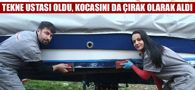 Muğlalı Aslı Özyıldız 10 yıldır tekne bakım işleri yapıyor