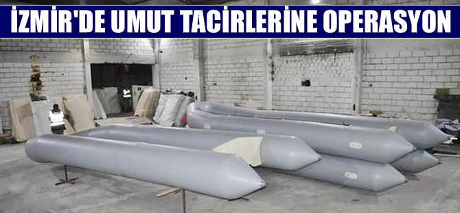 İzmir'de polisten mülteci botu imalathanelerine baskın