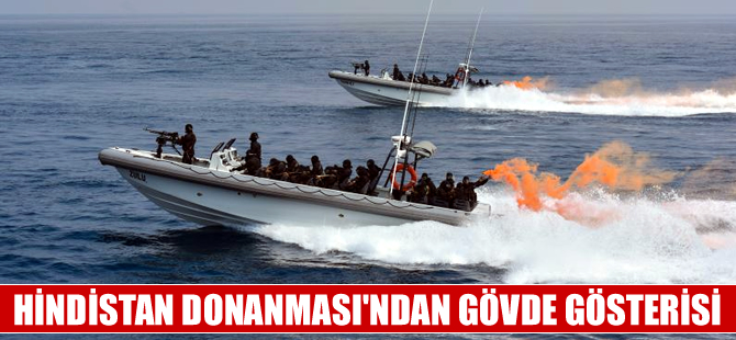 Hindistan kıyılarında 50 ülkeden 99 savaş gemisi tatbikat gerçekleştirdi