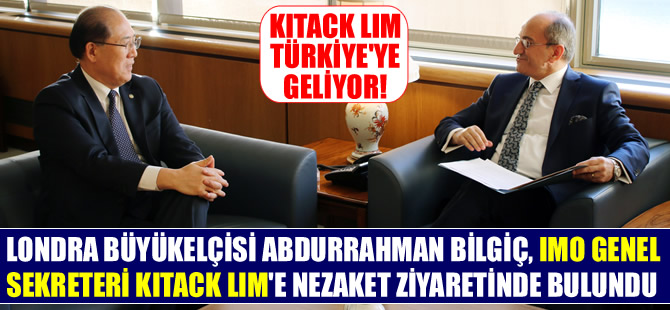 IMO Genel Sekreteri Kitack Lim, Binali Yıldırım'ın davetlisi olarak Türkiye'ye geliyor