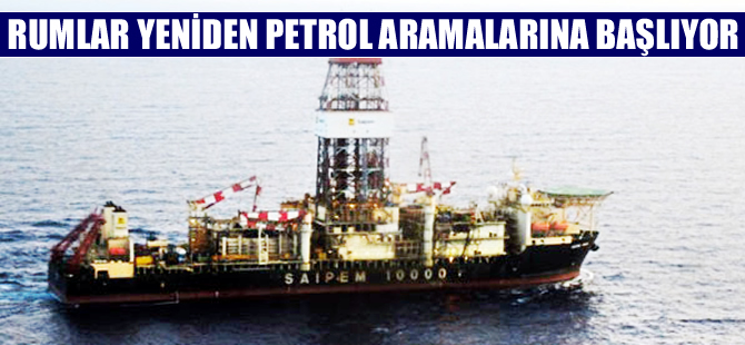 Rumlar Akdeniz'de yeniden doğalgaz ve petrol aramalarına başlıyor