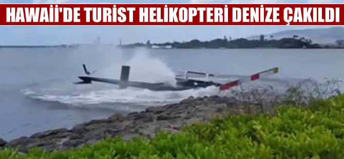5 kişiyi taşıyan helikopter Pearl Harbor Limanı'nda düştü