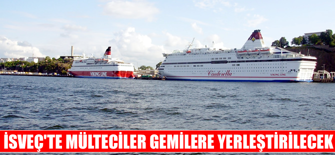 İsveç'te mülteciler gemilere yerleştirilecek