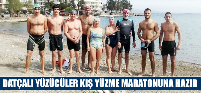 Datçalı yüzücüler 27 Şubat'taki yüzme maratonuna hazır