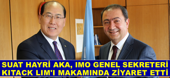 Suat Hayri Aka, IMO Genel Sekreteri Kitack Lim'i makamında ziyaret etti