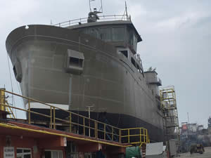 Çeksan Tersanesi'nde M/V RONJA SUPPORTER adlı gemi denize indirildi