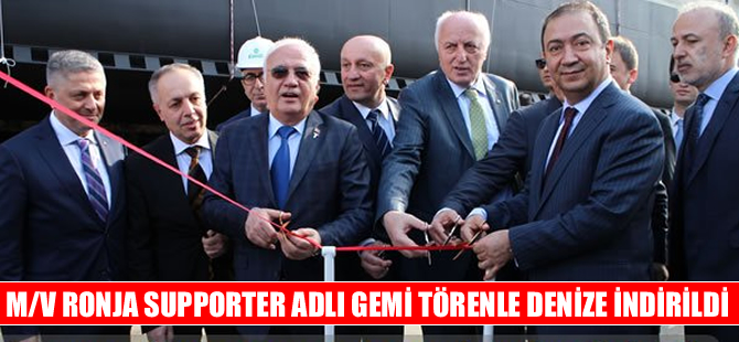 Çeksan Tersanesi'nde M/V RONJA SUPPORTER adlı gemi denize indirildi