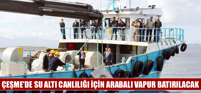 Çeşme’de 66 metrelik arabalı vapur kasıtlı olarak batırılacak
