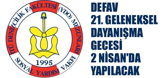 DEFAV 21. Geleneksel Dayanışma Gecesi 2 Nisan’da yapılacak