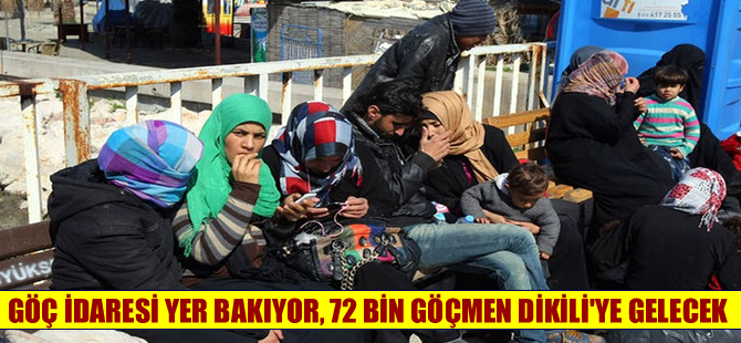 Göç İdaresi Genel Müdürlüğü Dikili'de göçmenler için yer bakıyor