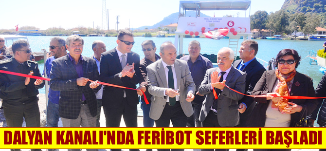 Dalyan Kanalı'nda feribot seferleri başladı