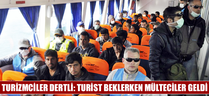 Turizmciler sıkıntılı:Turist kafilesi beklerken sığınmacılarla karşılaştık