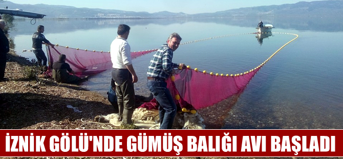 Balıkçılar ağlarını İznik Gölü’ne bırakmaya başladı