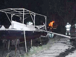 Bakıma alınan teknede patlama oldu