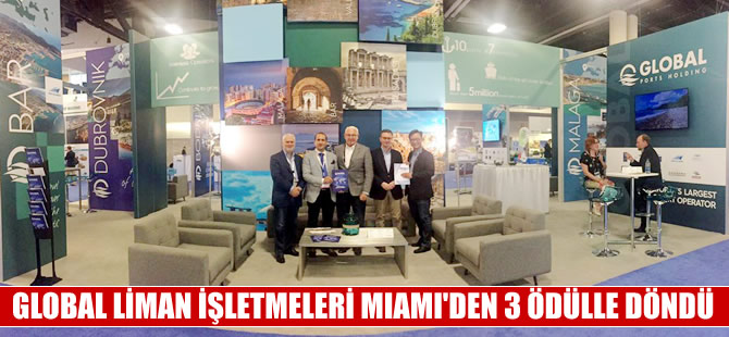 Global Liman İşletmeleri Miami’den 3 ödülle döndü