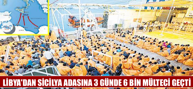 Mülteciler Midilli yerine Libya'dan Sicilya'ya geçmeye başladı
