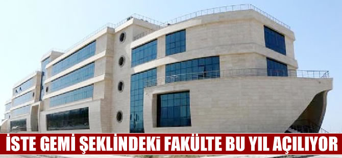 İskenderun'daki 'Gemi' şeklindeki fakülte binası bu yıl açılıyor